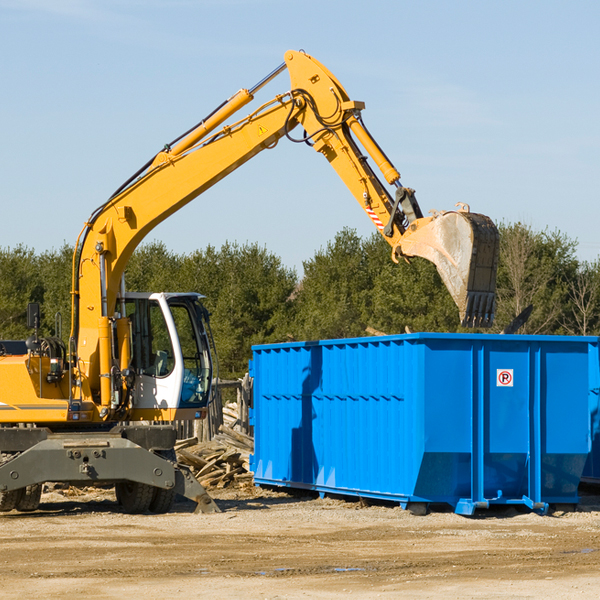 are there any restrictions on where a residential dumpster can be placed in Shiawassee County MI